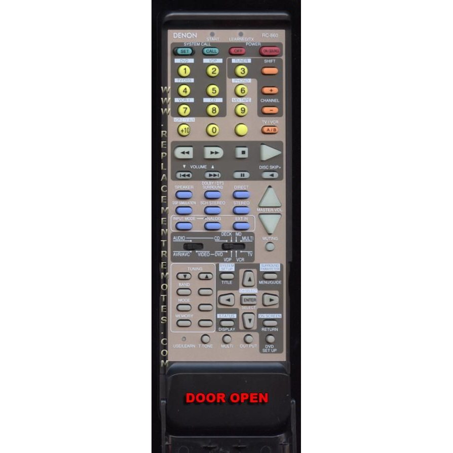 Control remoto del receptor Denon RC860