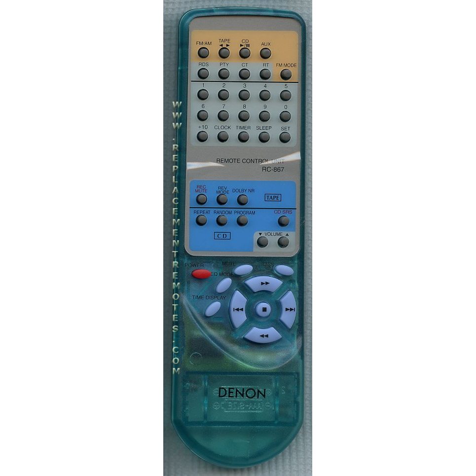 Control remoto del receptor Denon RC867