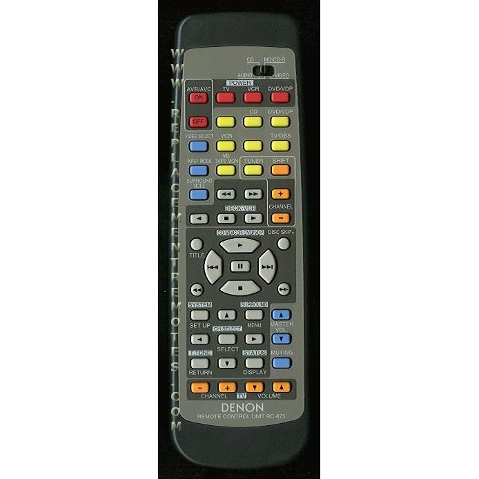 Control remoto del receptor Denon RC875