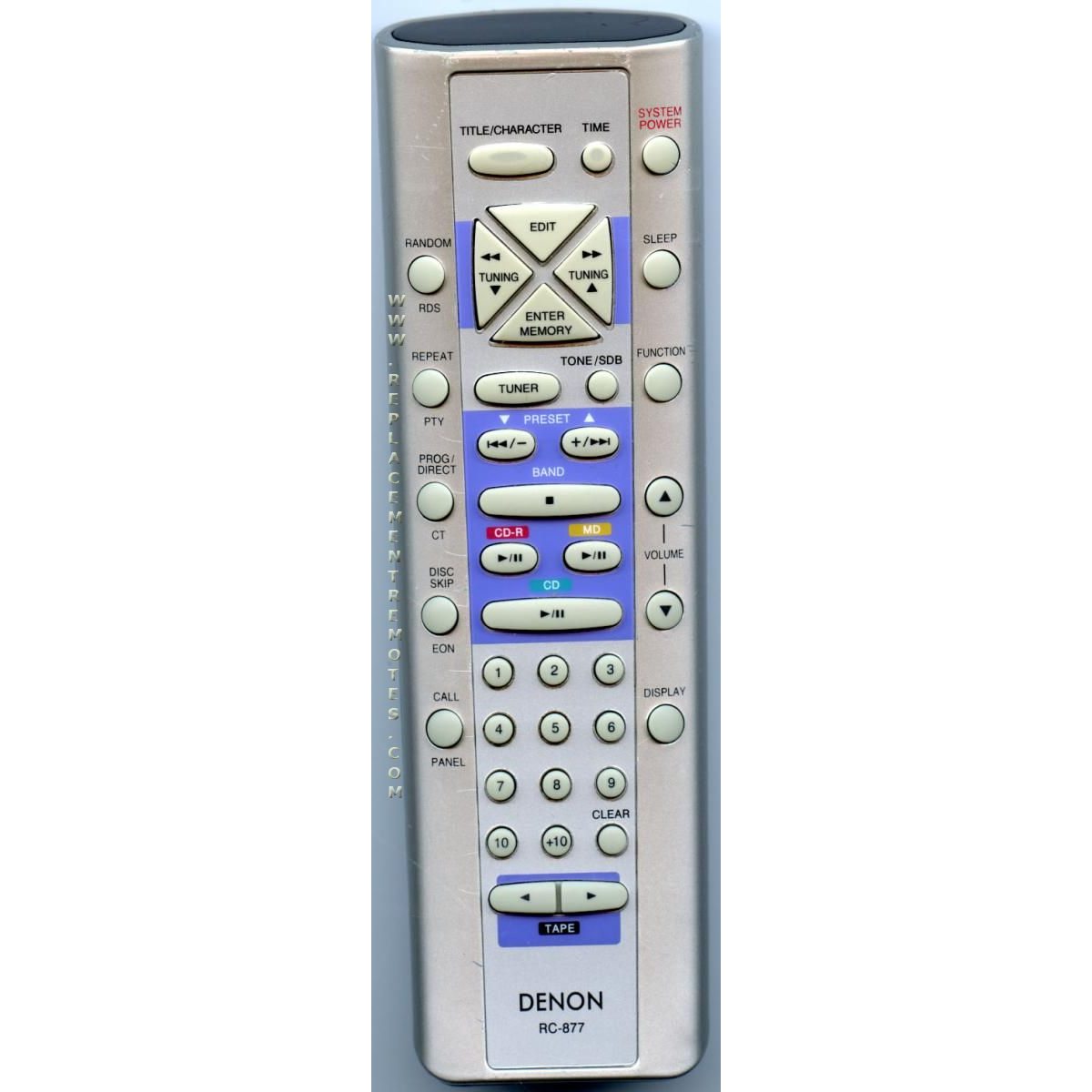 Denon RC877 Audio Remote Control