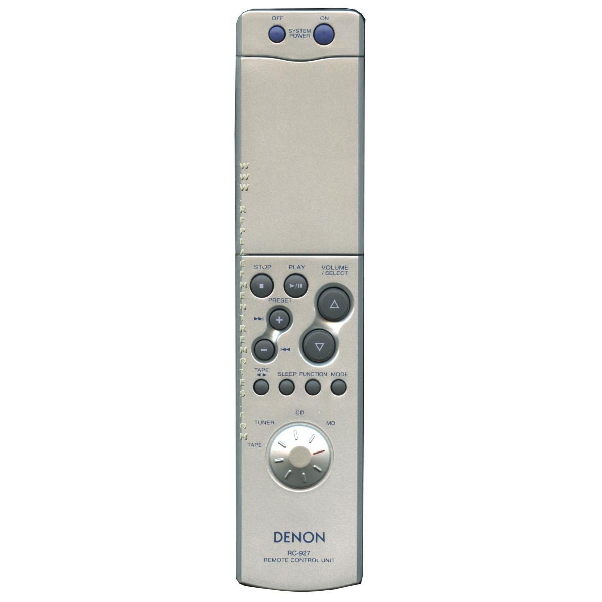 Télécommande du récepteur Denon RC927