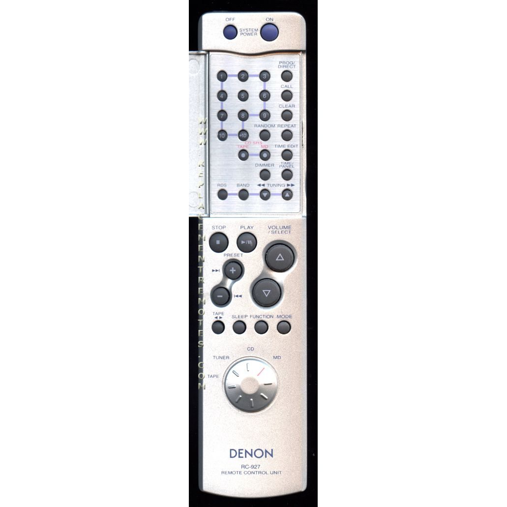 Télécommande du récepteur Denon RC927
