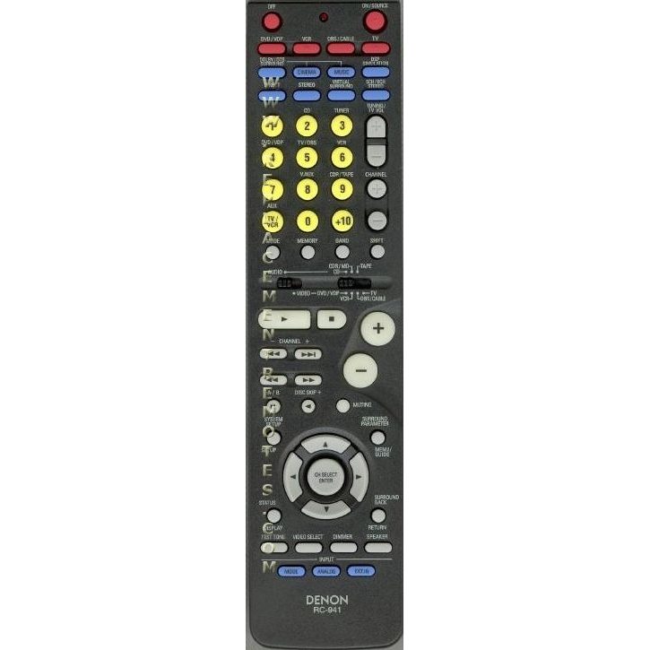 Télécommande du récepteur Denon RC941
