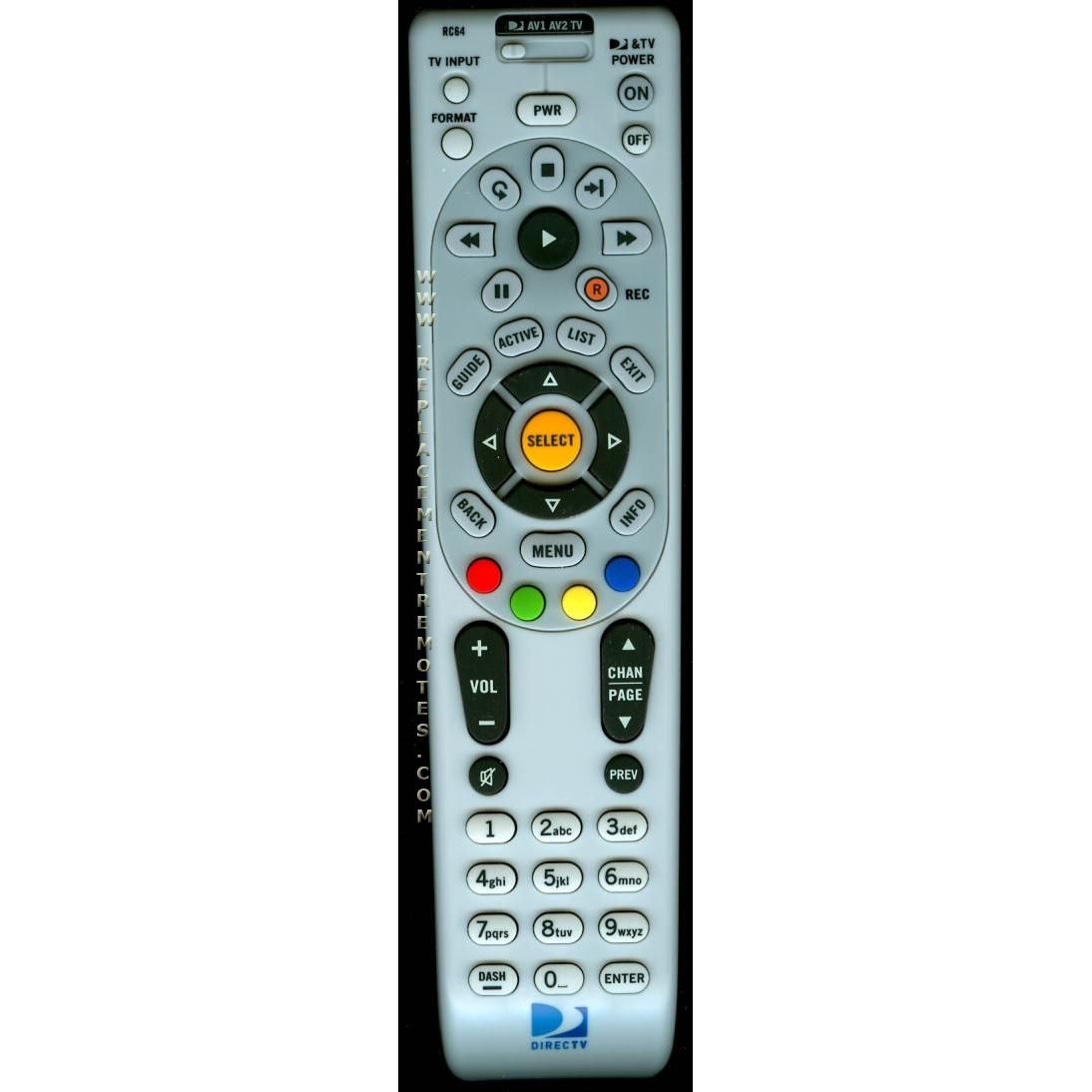 Control remoto satelital DirecTv RC64