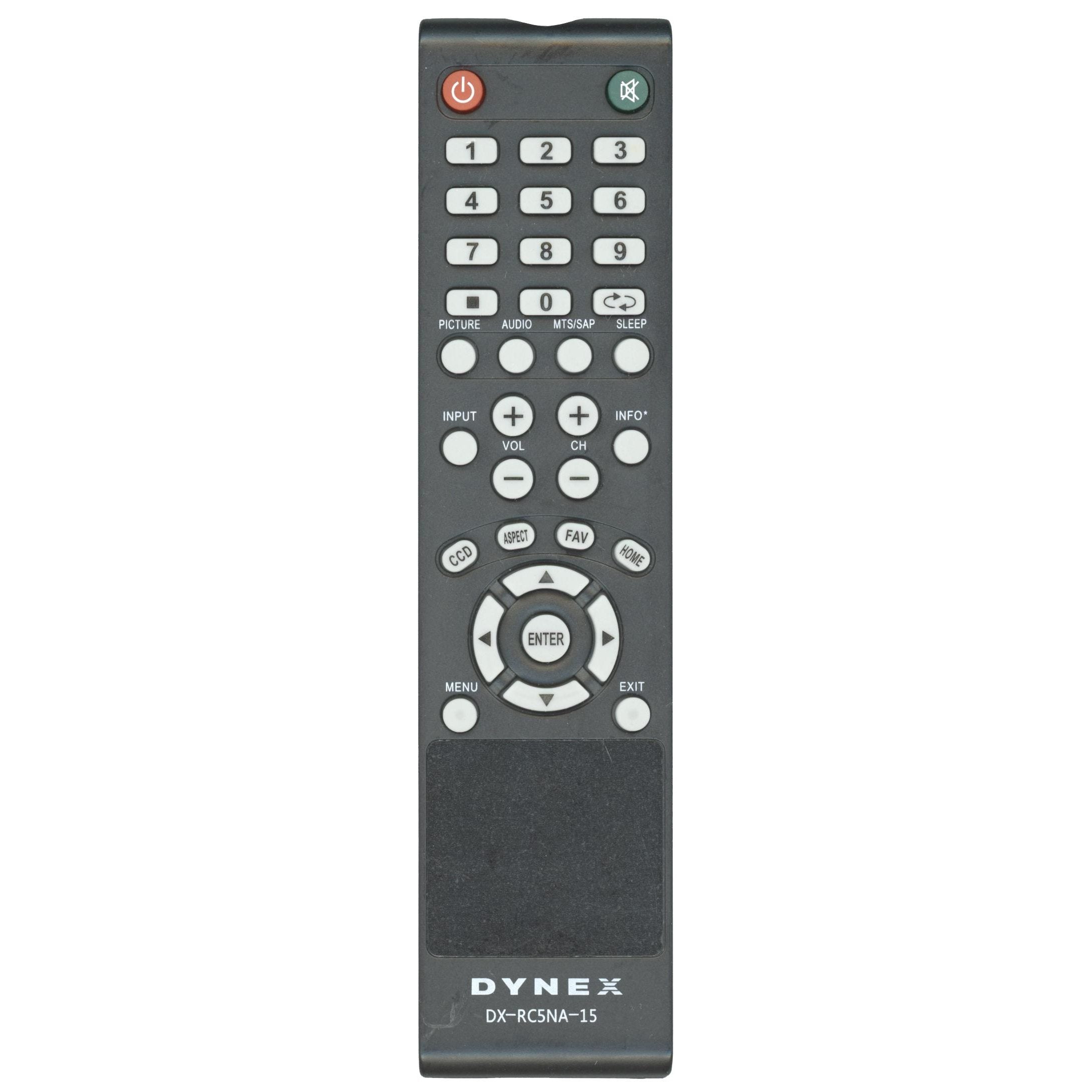 Dynex DXRC5NA15 TV Remote Control