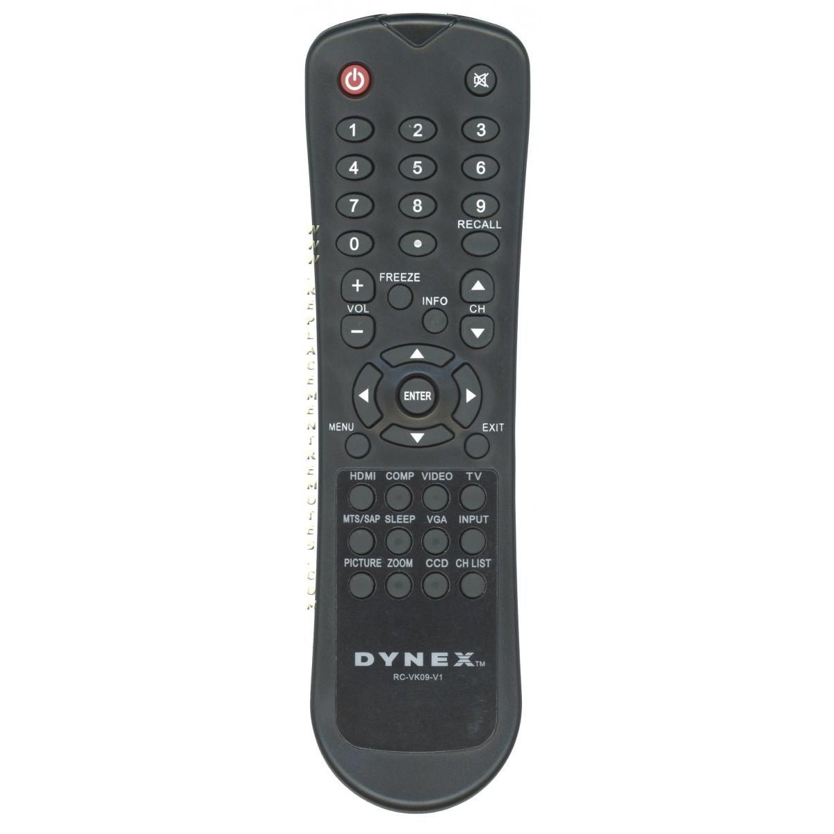 Control remoto para TV Dynex RCVK09V1