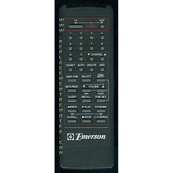 Emerson 076G001004 VCR Remote Control