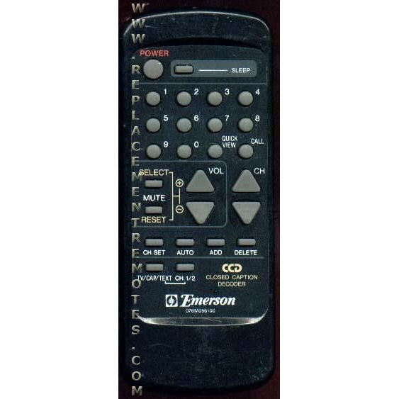Emerson 076M056100 TV Remote Control