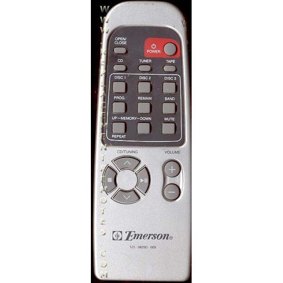 Emerson 12598290009 CD Remote Control