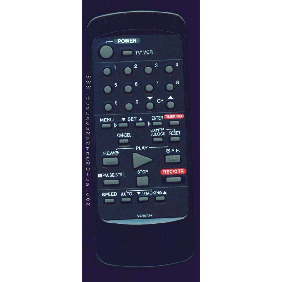Emerson 7230ED7064 TV/VCR Remote Control