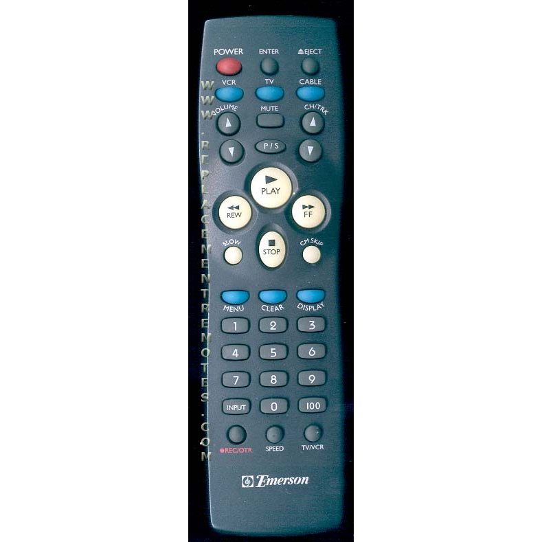 Emerson 97P04765 VCR Remote Control