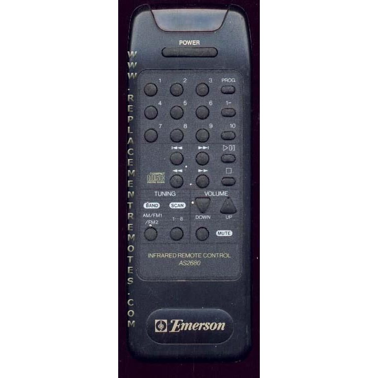 Emerson AS2680 Audio Remote Control