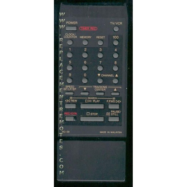 Emerson RC39 TV/VCR Remote Control
