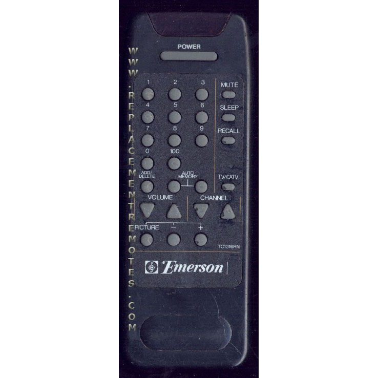 Emerson TC1316RN TV Remote Control