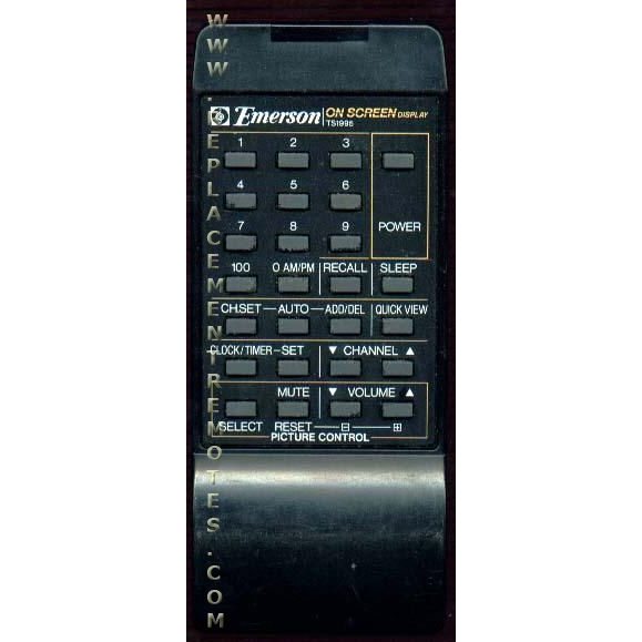 Emerson TS1995 TV Remote Control