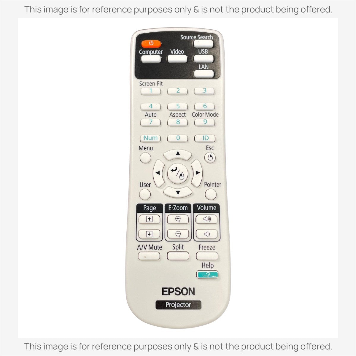 Télécommande de remplacement pour projecteur Epson 1566064 [RR3720]