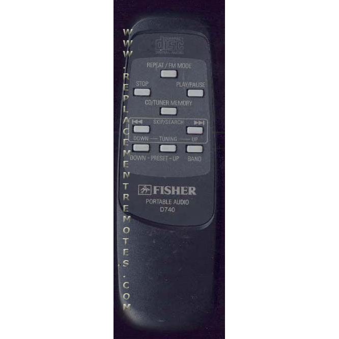Control remoto de audio Fisher D740