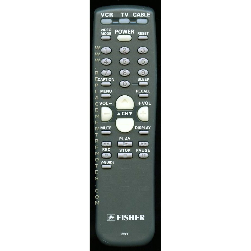 Fisher FXPP TV Remote Control