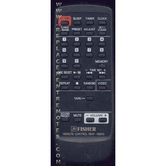 Fisher REMM240 Audio Remote Control