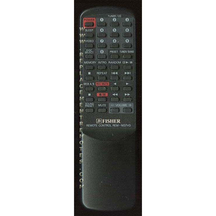 Fisher REMM37VD Audio Remote Control
