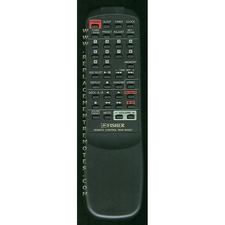 Control remoto de audio Fisher REMM400VD