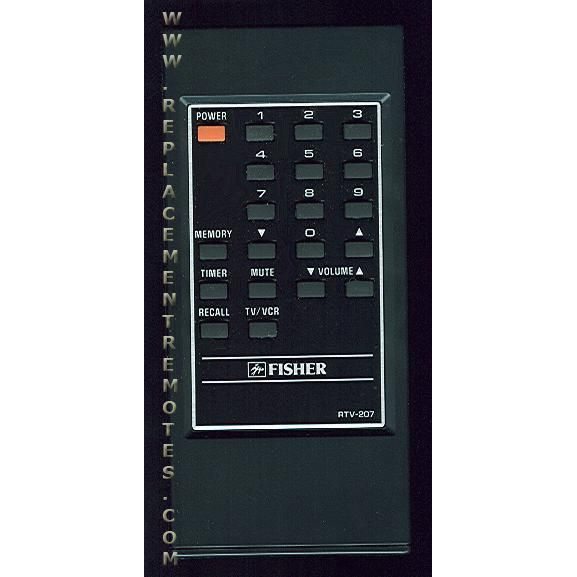 Control remoto para TV Fisher RTV207