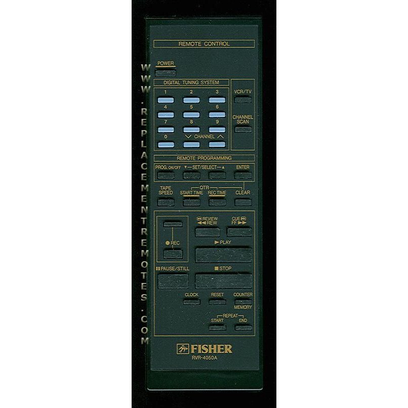 Control remoto para videograbadora Fisher RVR4050A
