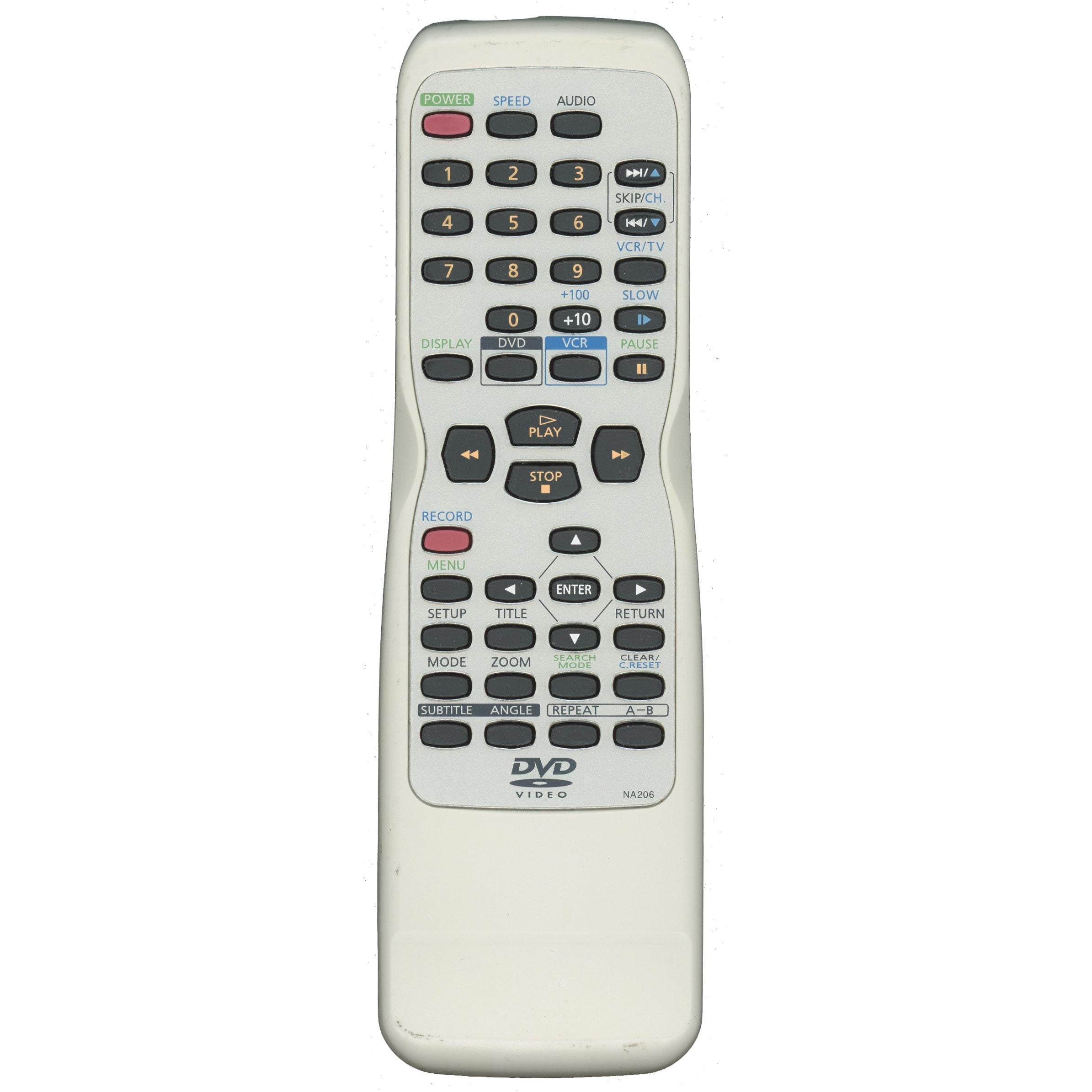 Sylvania NA206UD DVD Player / VCR Recorder Combo Remote Control - NA206UD