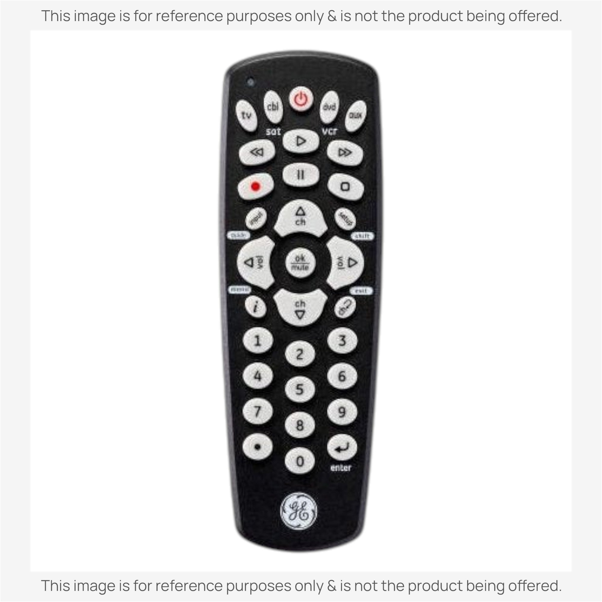 Substitute for GE 27985 4-Device Universal Remote Control [RRU401]