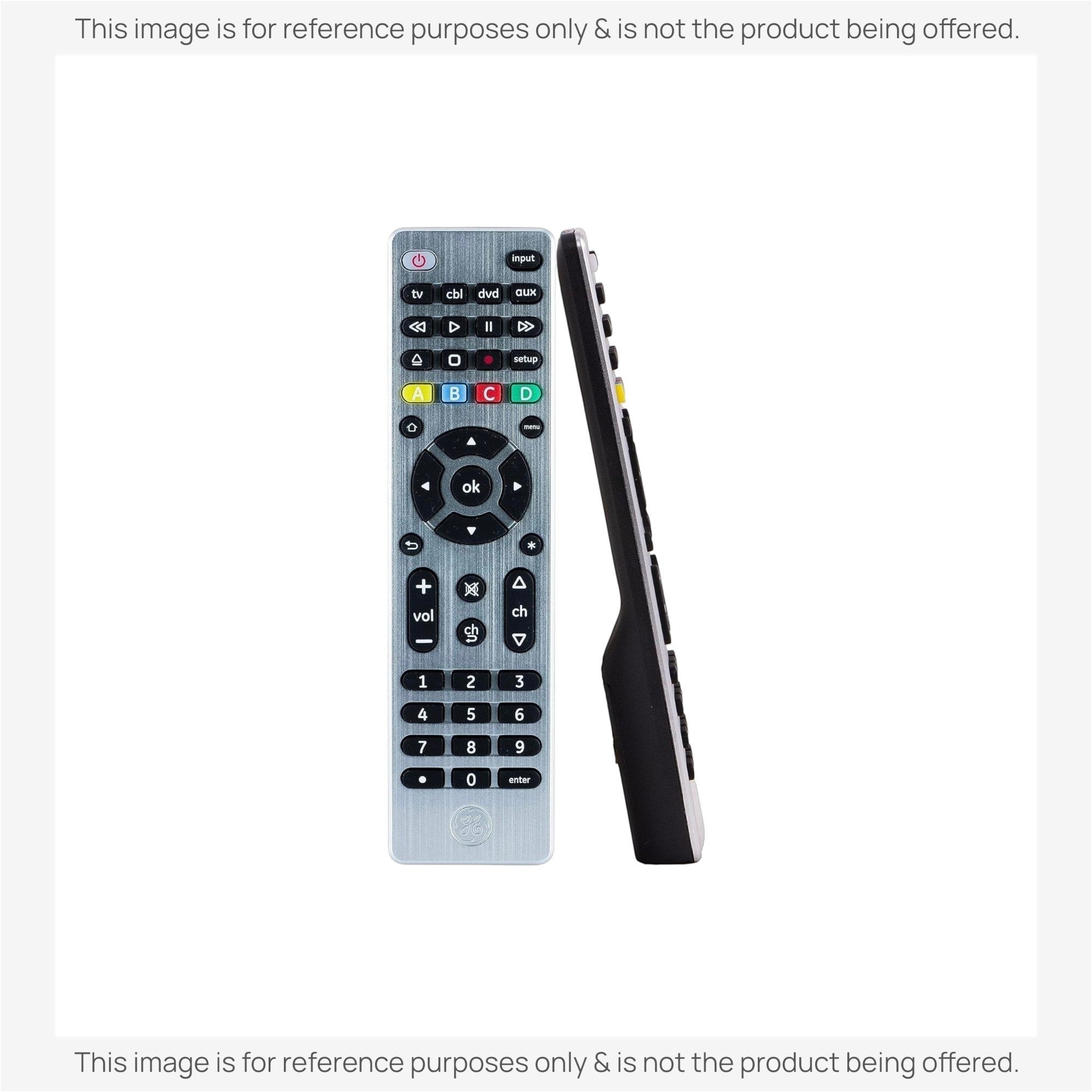 Anderic Substitute for GE 33709 UltraPro Brushed Silver 4-Device Universal Remote Control [RRU401]