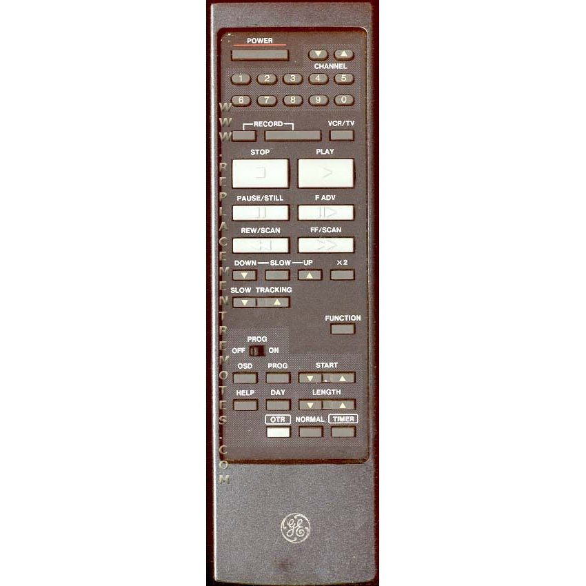 GE General Electric VSQS0649 VCR Remote Control