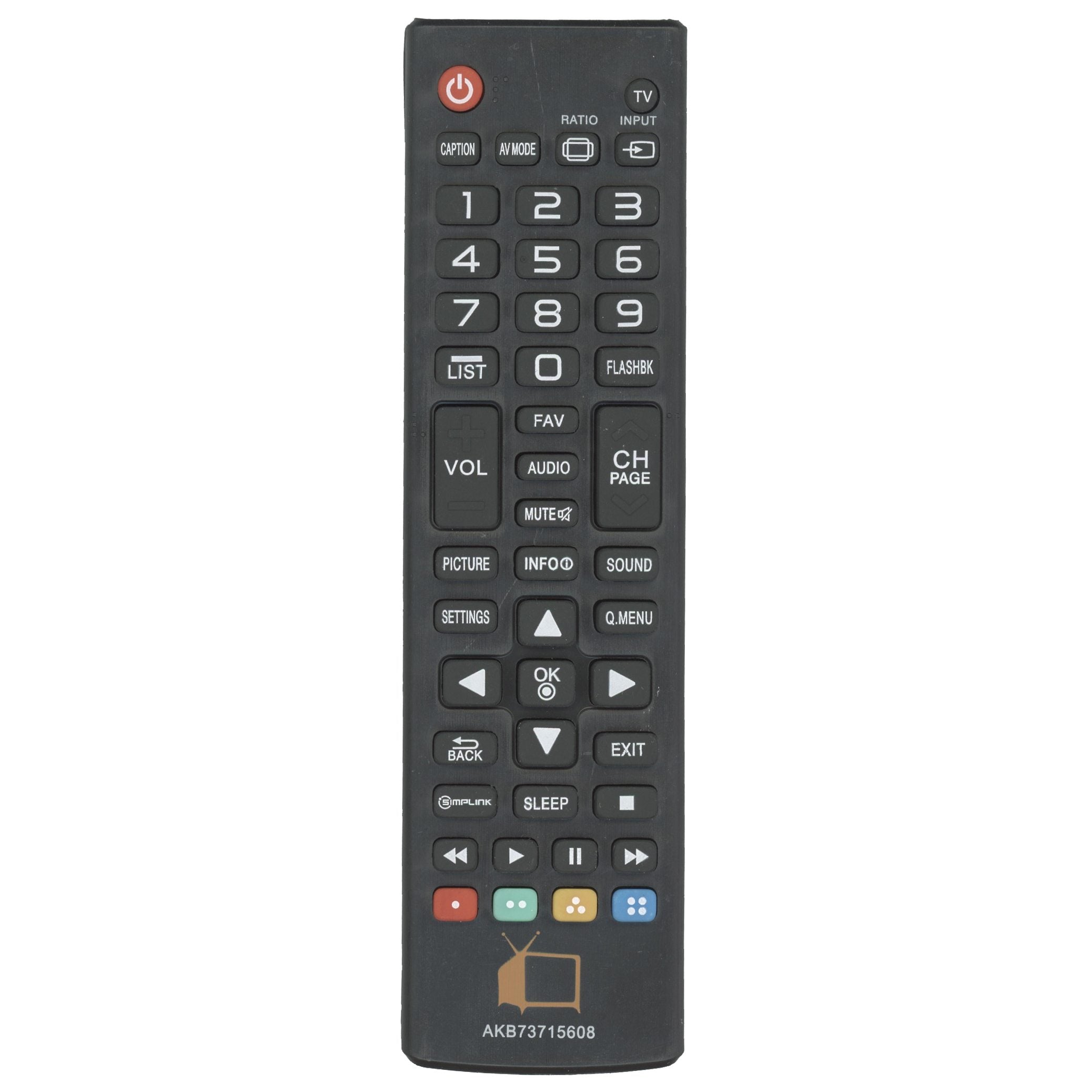 Télécommande générique AKB73715608 pour téléviseur LG