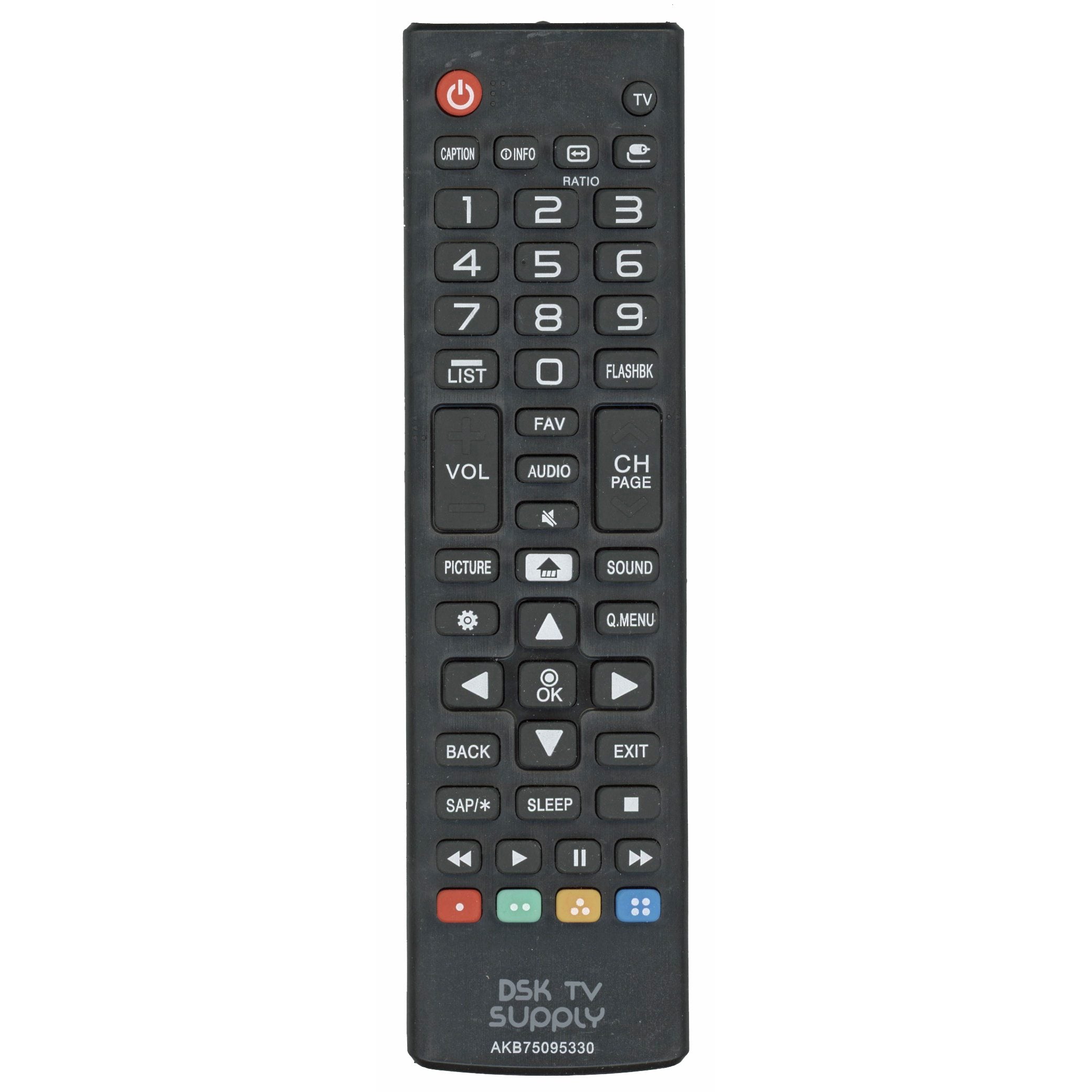 Télécommande générique AKB75095330 pour téléviseur LG