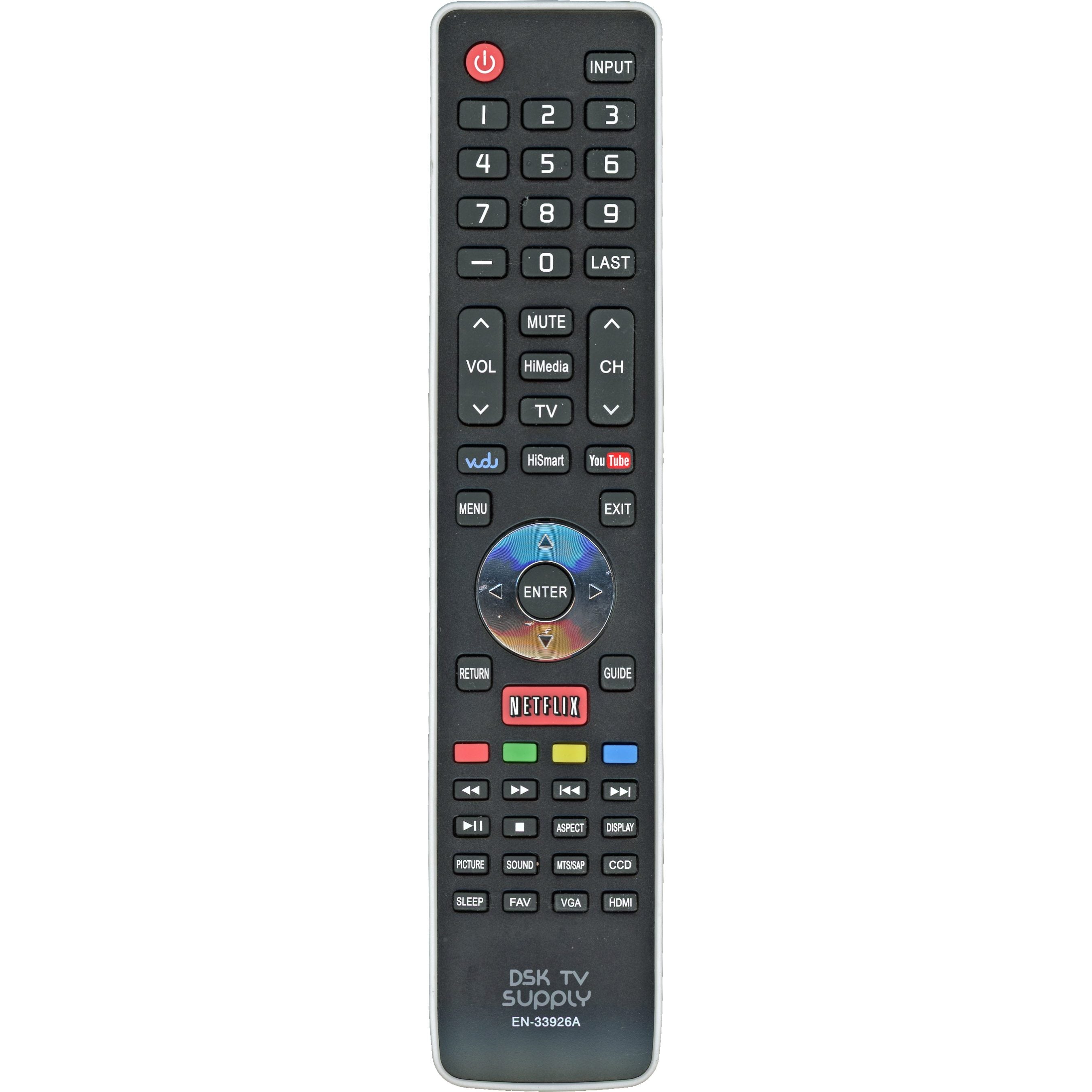 Mando a distancia genérico EN33926A para televisor Hisense