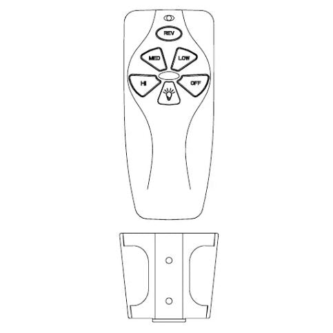 Generic KUJCE9811 Ceiling Fan Remote Control