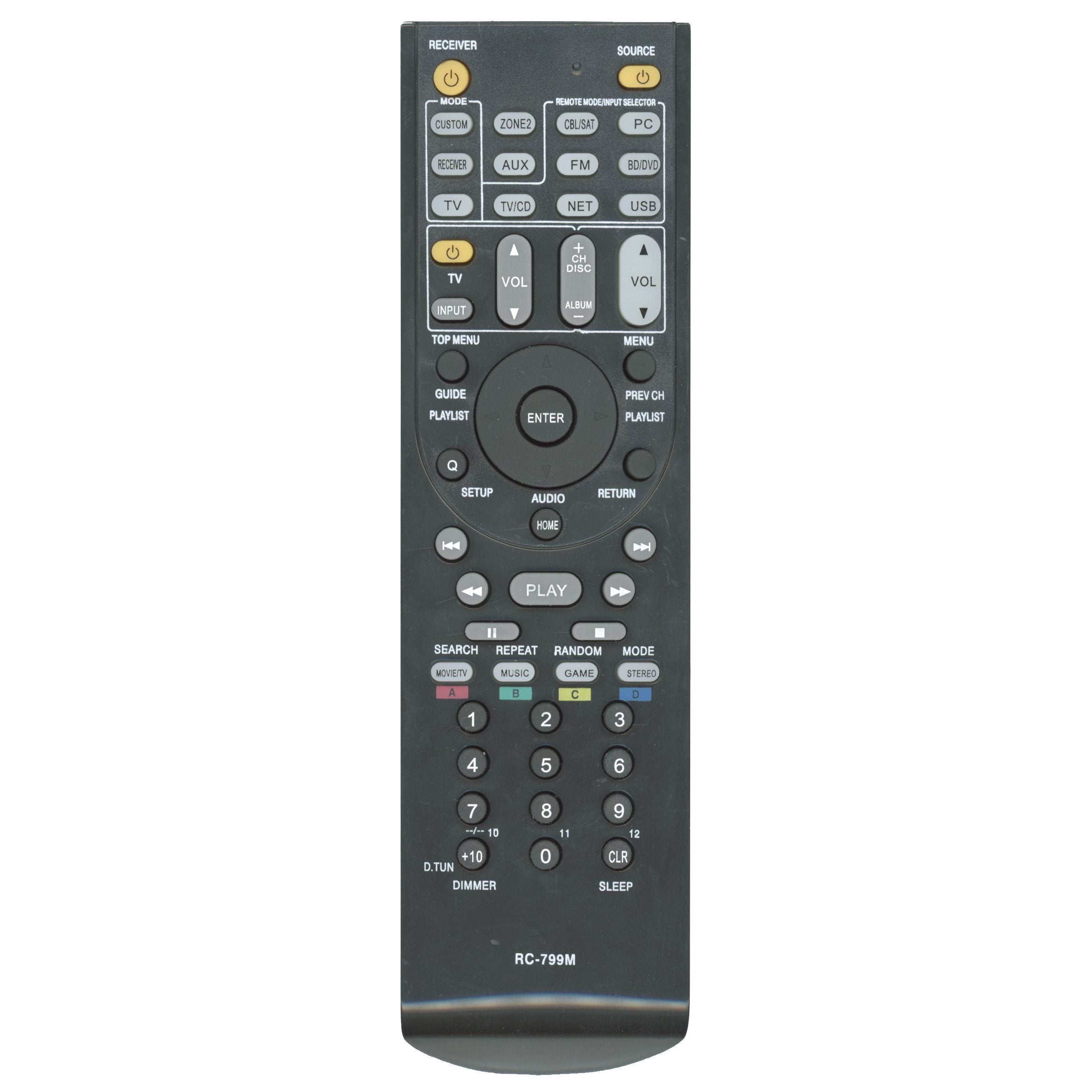 Anderic RC799M Replacement A/V Receiver Remote Control for Onkyo and I