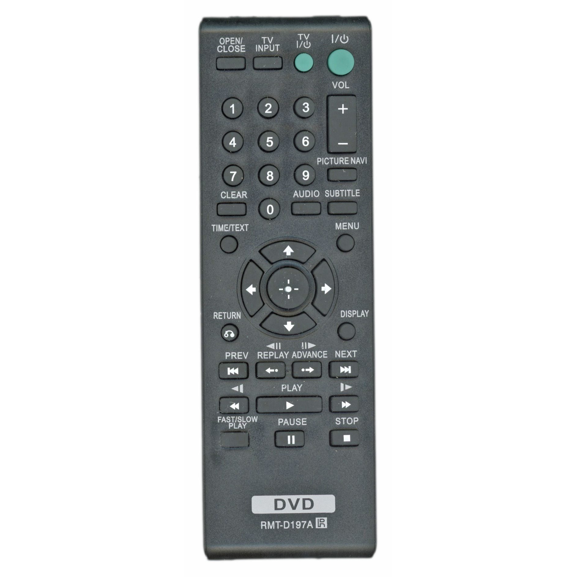 Generic RMTD197A For Sony DVD Remote Control - RMTD197A
