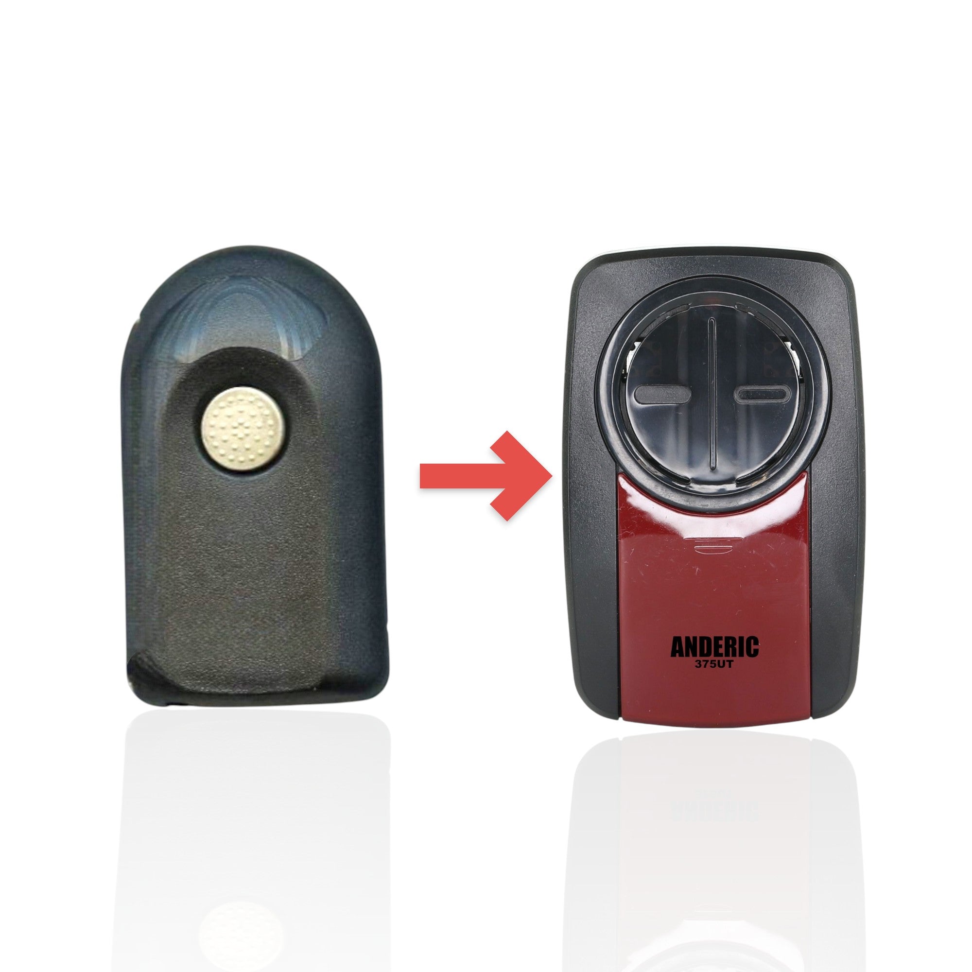 Anderic Substitute for Genie GIT-1 ACSCTG 1-Button Intellicode Visor Garage Door Opener Remote Control - ACSCTG [375UT-2button]