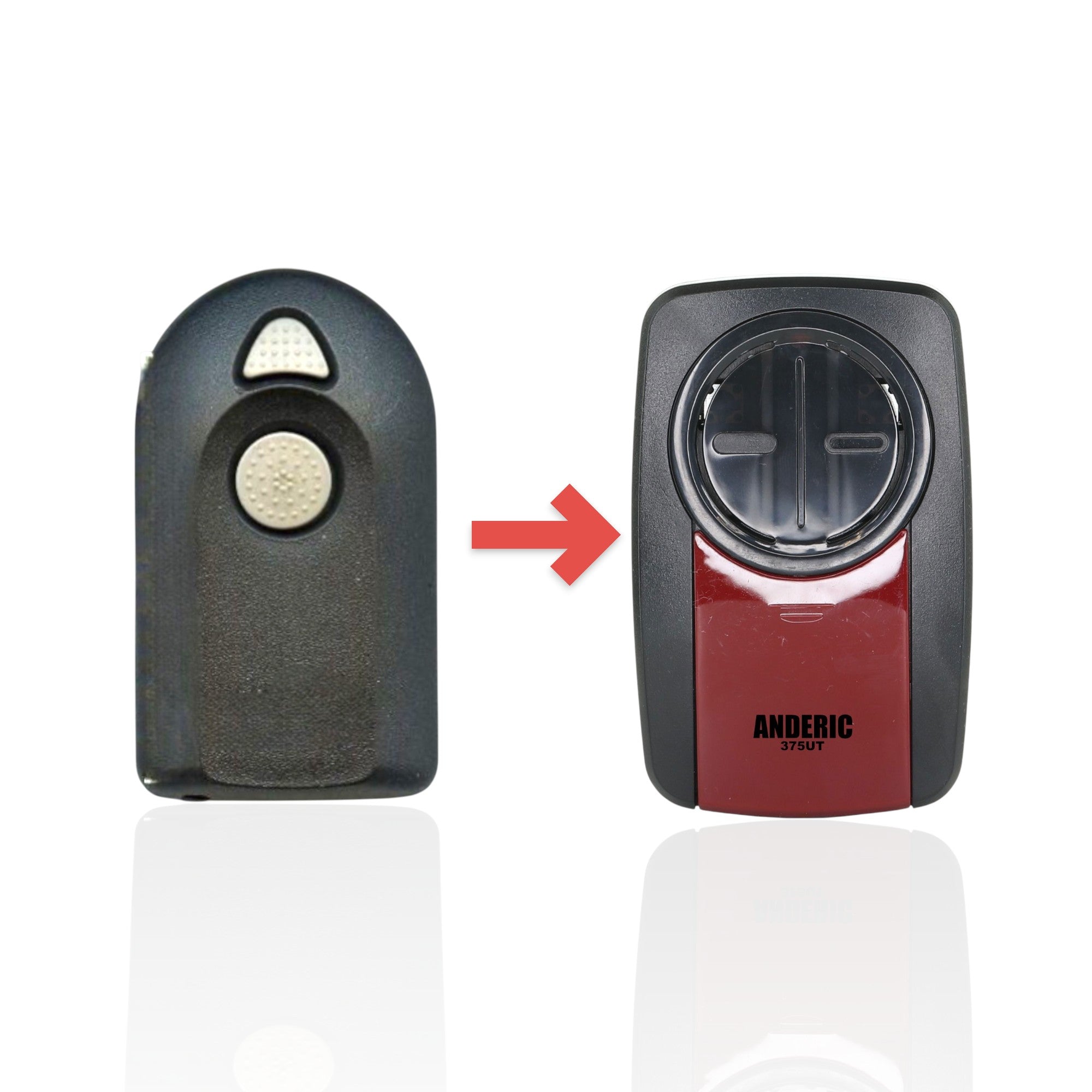 Anderic Substitute for Genie GIT-2 2-Button ACSCTG Intellicode Visor Garage Door Opener Remote Control - ACSCTG [375UT-2button]