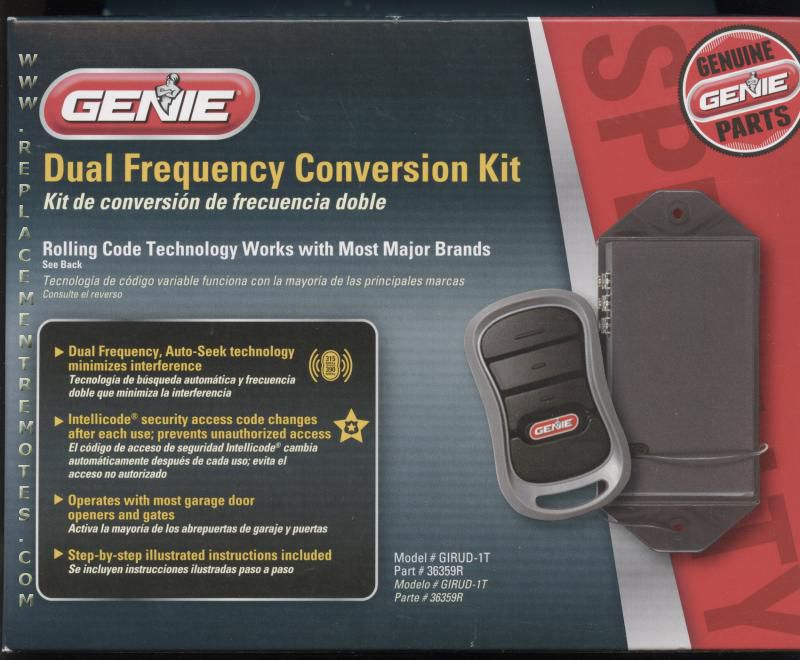 Genie Universal Garage Door Opener Conversion Add-on Kit Garage Door Opener Remote Control