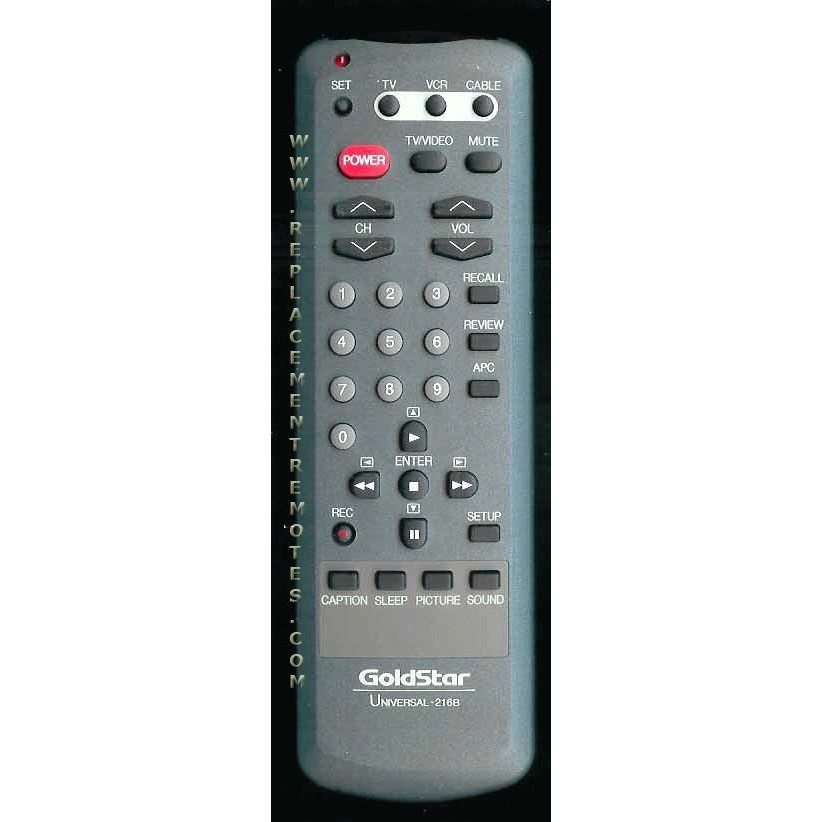 Control remoto de TV GoldStar 216B