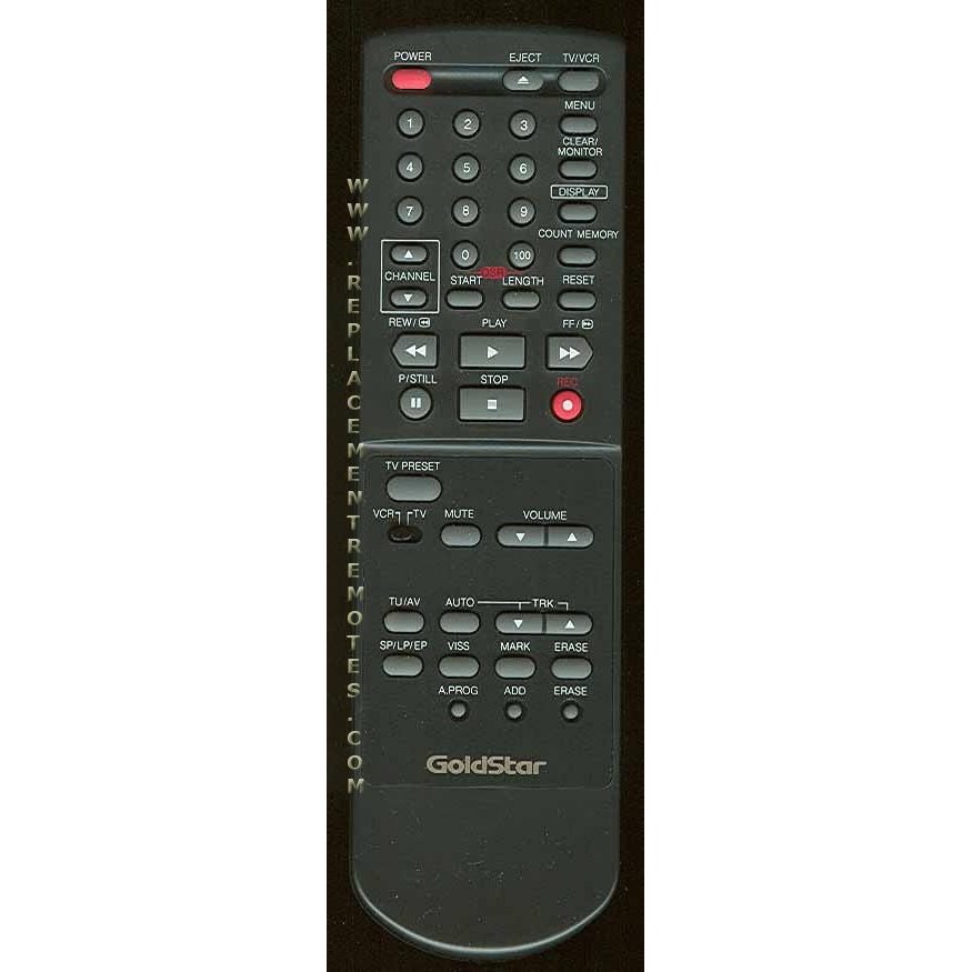 Control remoto para VCR GoldStar 597068k