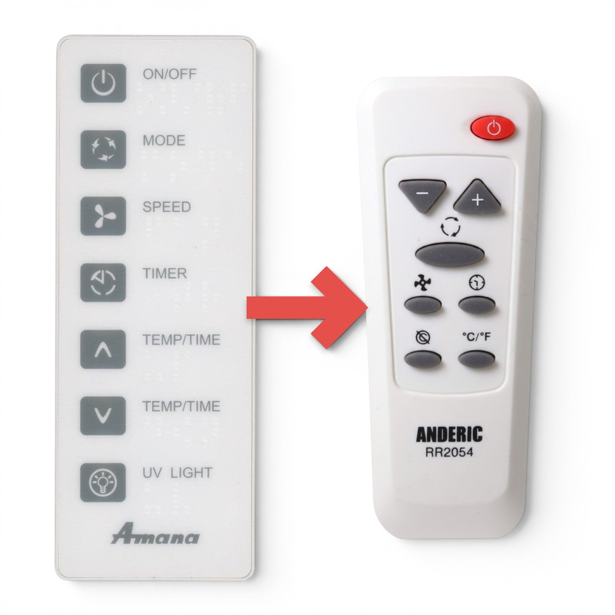 Substitute for Haier / Amana AC-5620-080 Portable Air Conditioner Remote Control [RR2054]