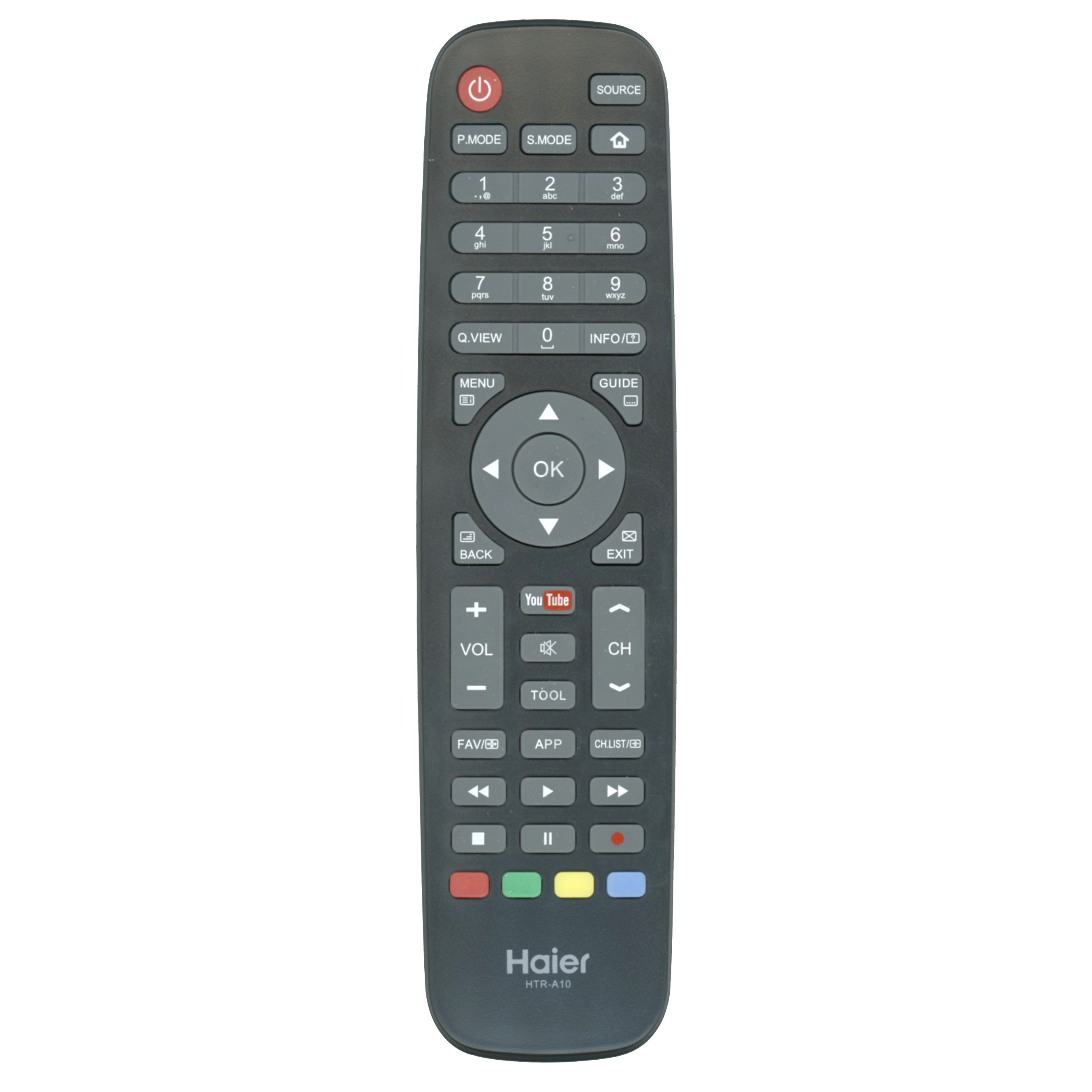 Control remoto para televisor Haier HTRA10 de Youtube