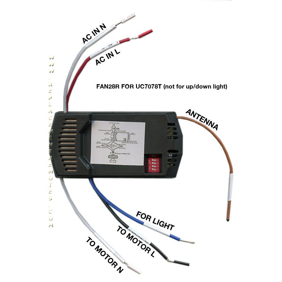 Kit de télécommande pour ventilateur de plafond Hampton Bay FAN28RHD5KIT