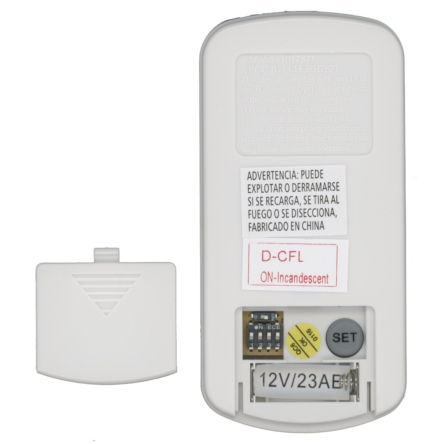 Télécommande pour ventilateur de plafond Hampton Bay UC787GT