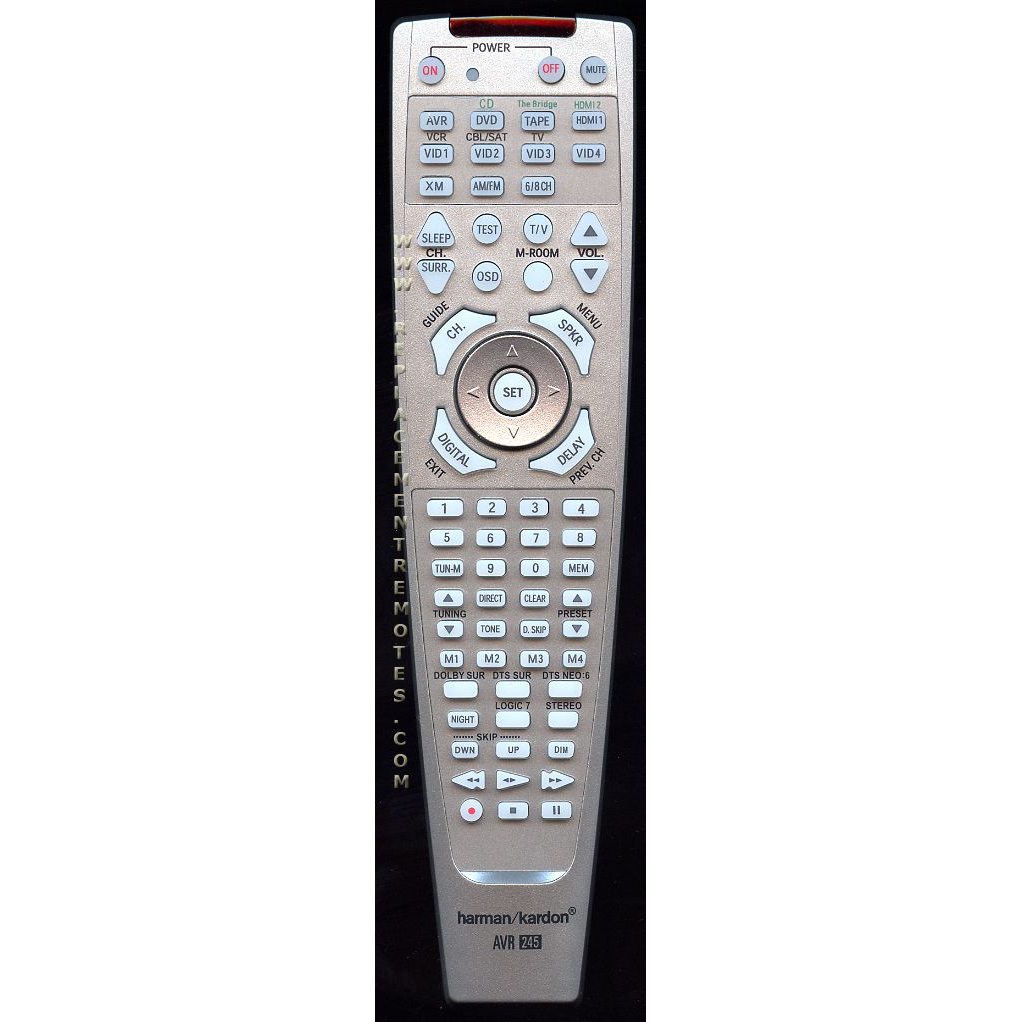Harman-Kardon AVR245 Receiver Remote Control