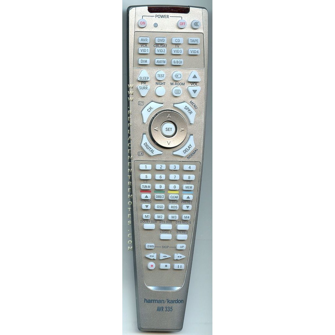 Harman-Kardon AVR335 Receiver Remote Control