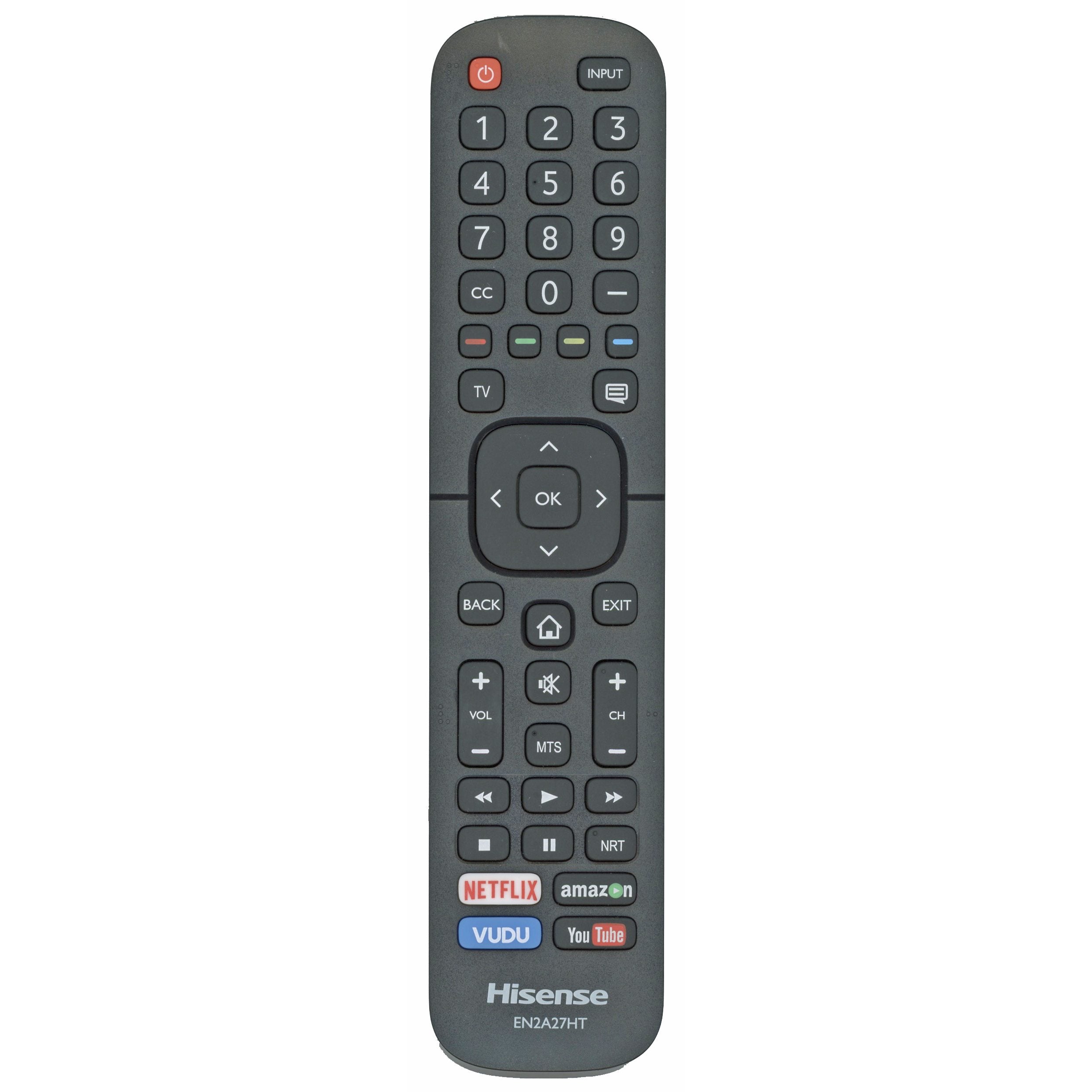 Hisense EN2A27HT TV Remote Control | 2018 - 2019 | Netflix | Amazon | Vudu | YouTube - 208303