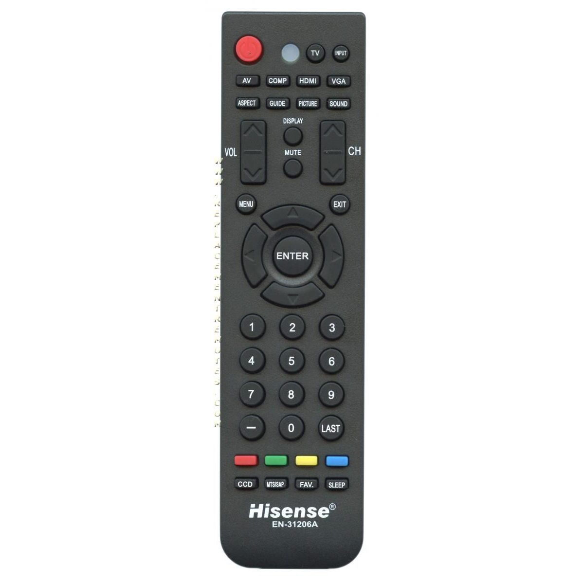 Hisense EN31206A TV Remote Control